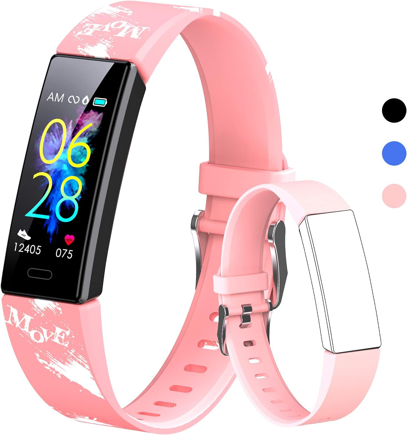 Kids Fitness Tracker Watch – Waterproof Smart Watch for Children Age 6-16